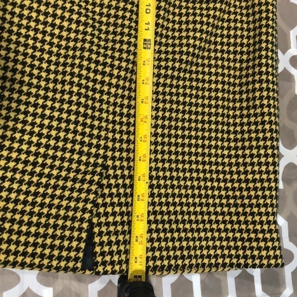 Mondi skirt Vintage‎ plaided black and yellow made in Germany medium - Picture 7 of 7
